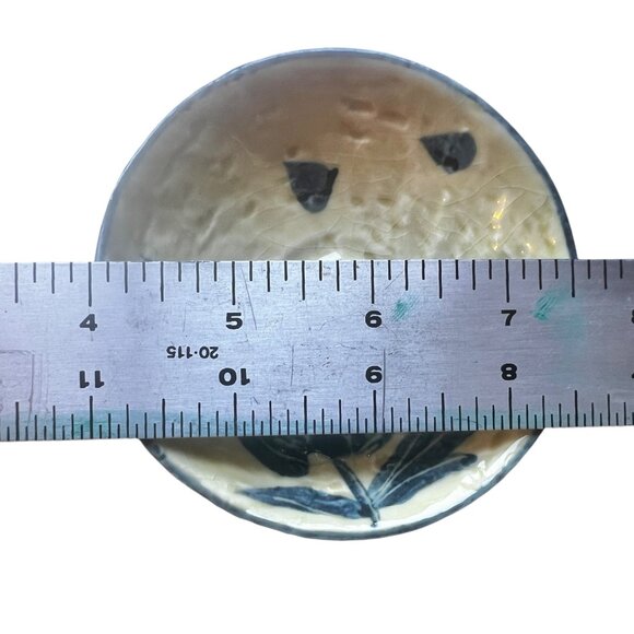 Olive Bowls Pomegranate Motif Set of 4 Ceramic Glazed Tapas Serving - Picture 3 of 5